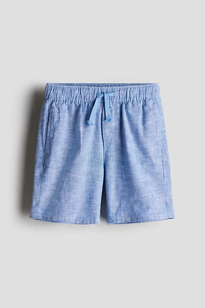 Linen-Blend Shorts