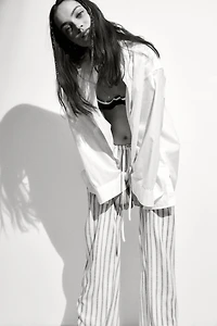 Straight-Leg Drawstring Pants