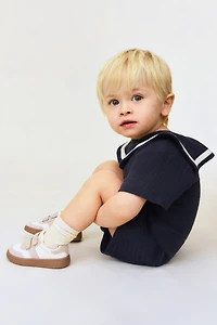 Muslin Sailor Romper Suit