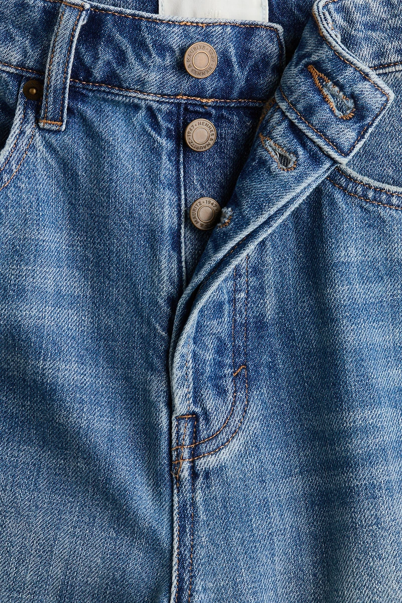 Denim Bermuda Shorts with Belt