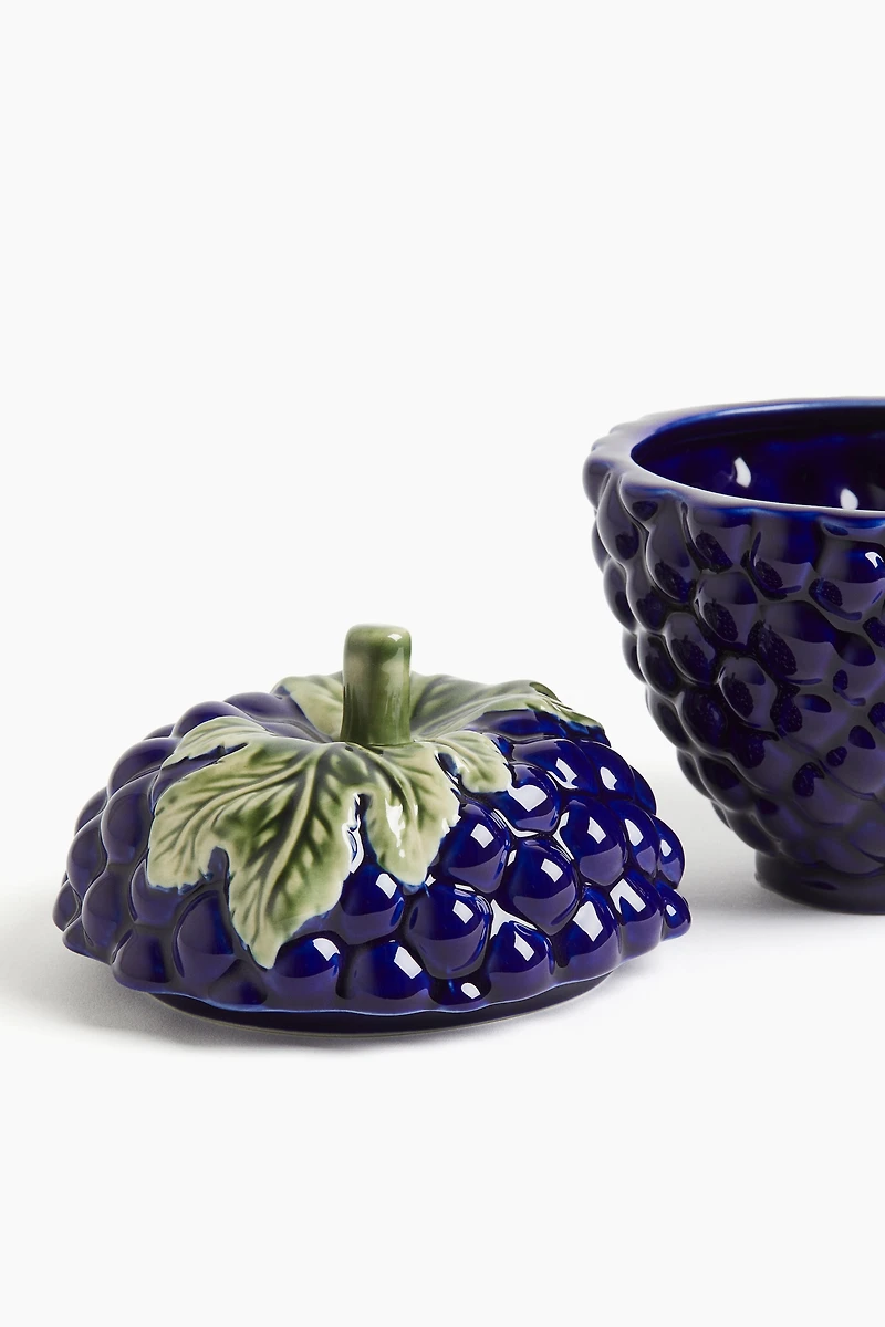 Pot figuratif en grès cérame