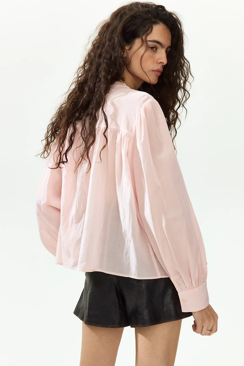 Blouse with Pintucks