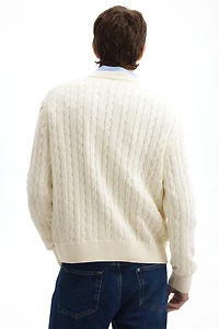 Regular Fit Cable-knit jumper