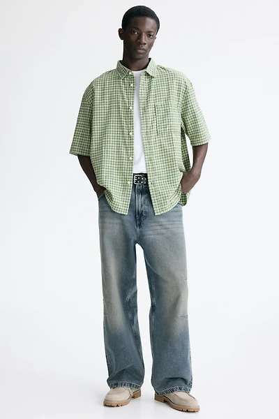 Relaxed-Fit Cotton Flannel Shirt