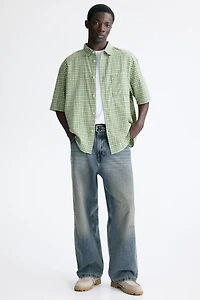Relaxed-Fit Cotton Flannel Shirt