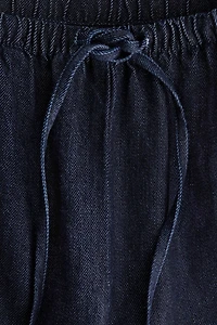 Denim Drawstring Pants
