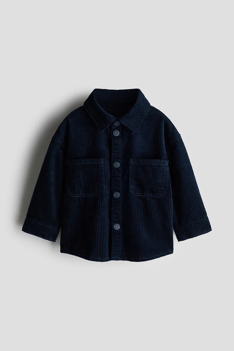Chemise en velours côtelé de coton