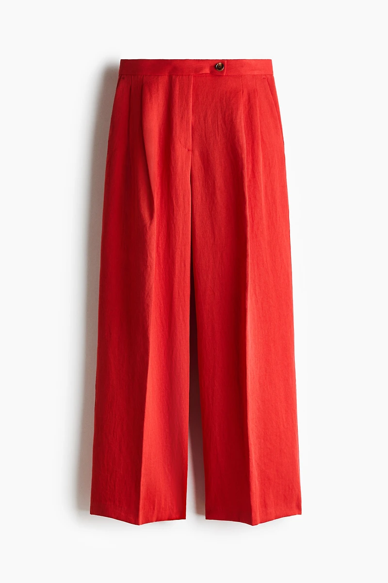 Wide-Leg Dress Pants
