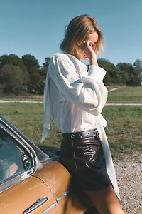 Blouse ample à col lavallière