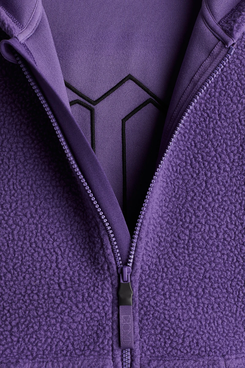 Teddy Fleece Activewear Hooded Jacket