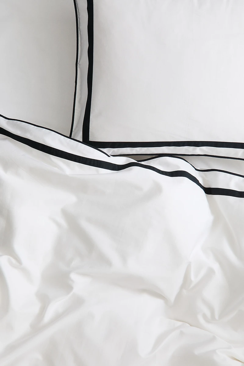 Egyptian Cotton Twin Duvet Cover Set