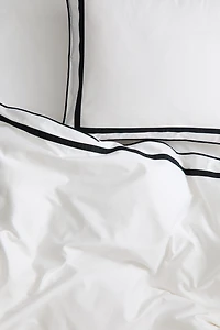 Egyptian Cotton Twin Duvet Cover Set