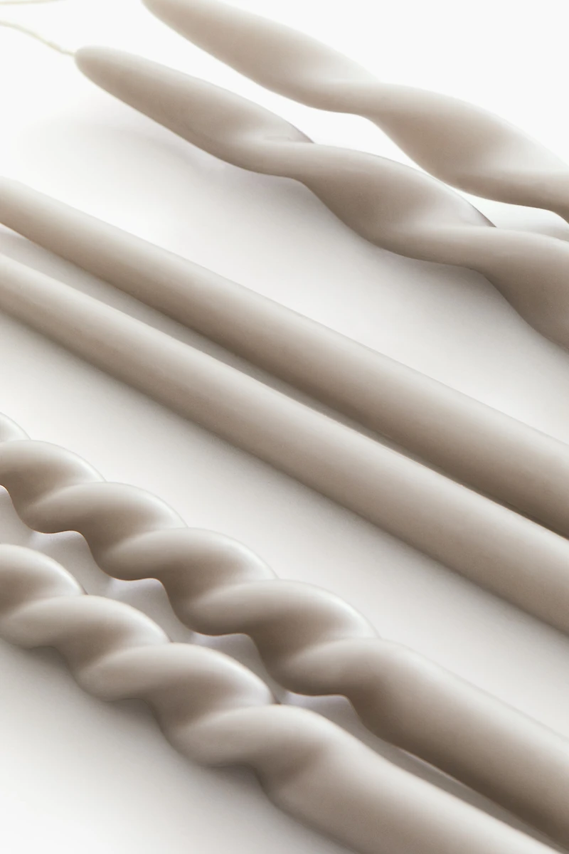 Lot de 6 bougies flambeau