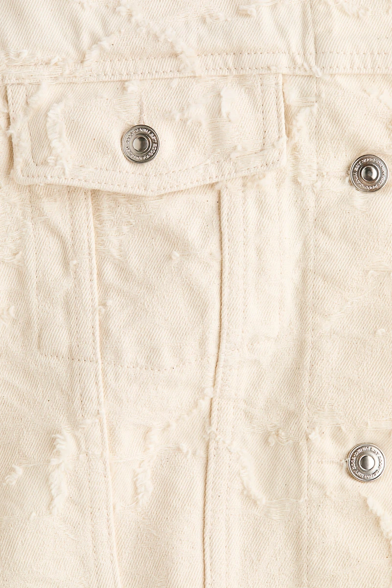 Cropped Twill Jacket