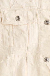 Cropped Twill Jacket