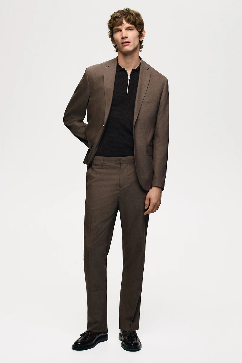 Slim-Fit Suit Pants
