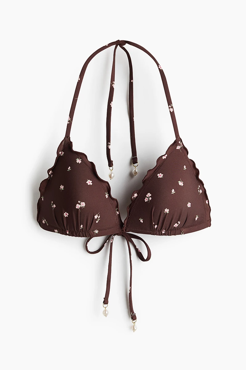 Push-Up Triangle Bikini Top