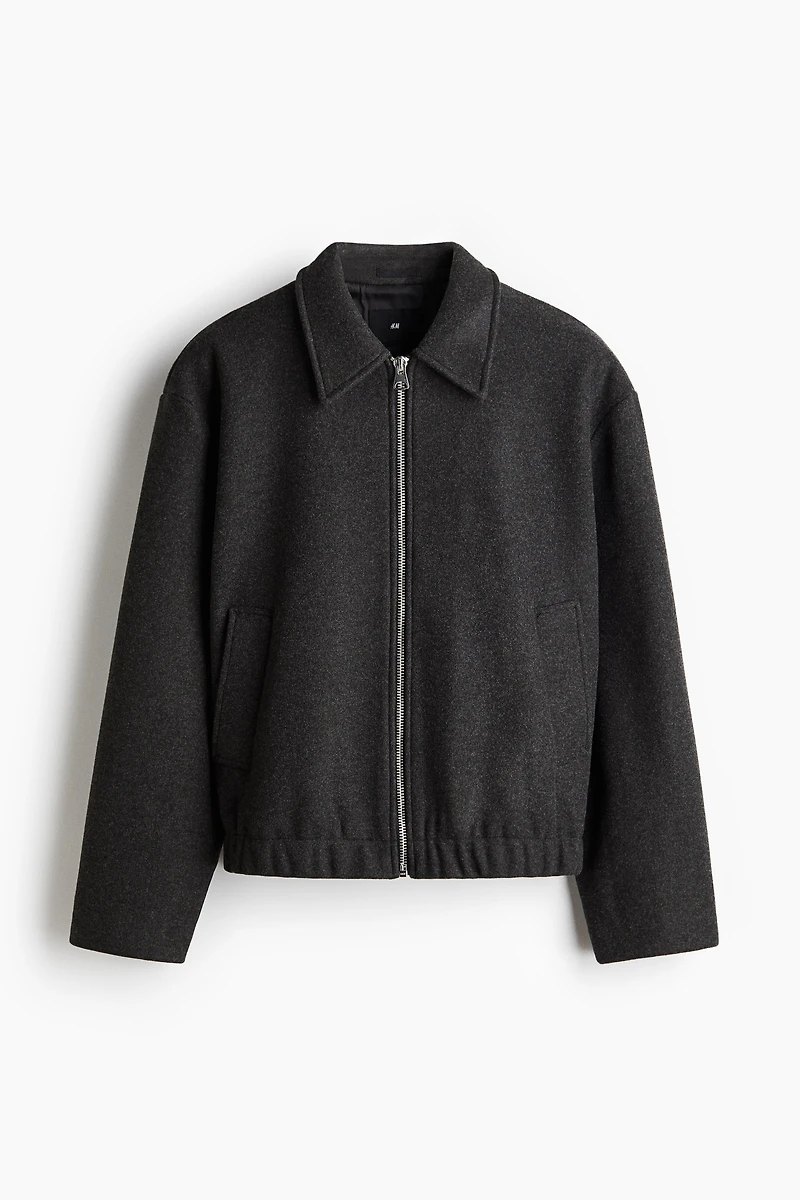 Regular-Fit Felted Shacket