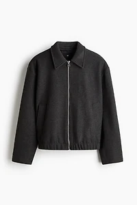 Regular-Fit Felted Shacket