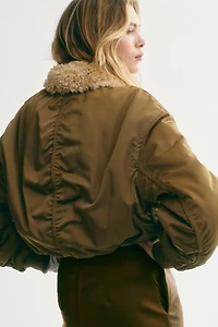 Blouson aviateur avec col