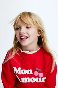 Printed Brushed-Inside Sweatshirt