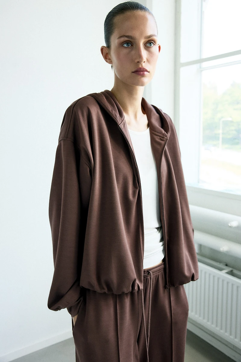 Viscose-Blend Drawstring Pants