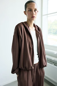Viscose-Blend Drawstring Pants