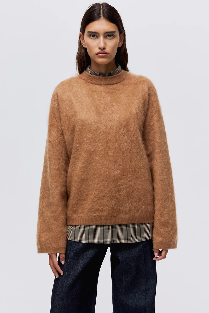 Chandail en cachemire brossé