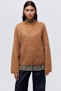 Chandail en cachemire brossé