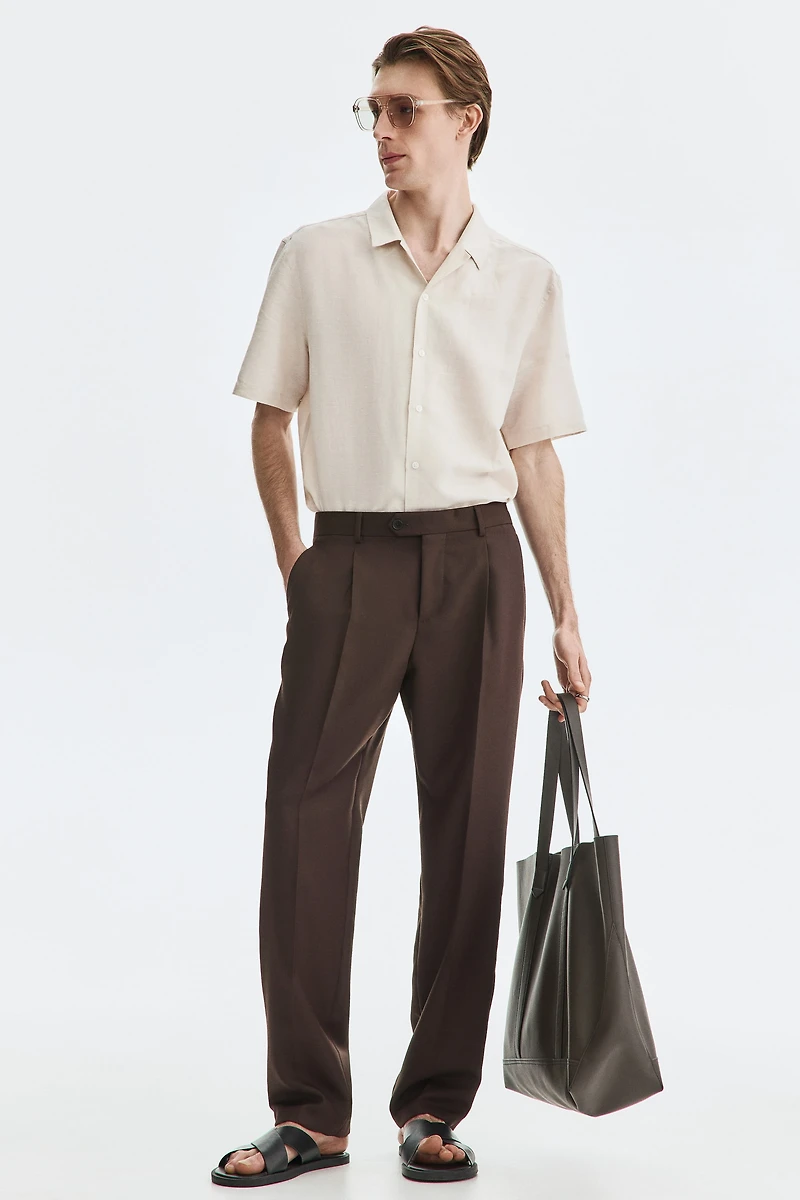 Relaxed-Fit Linen-Blend Resort Shirt