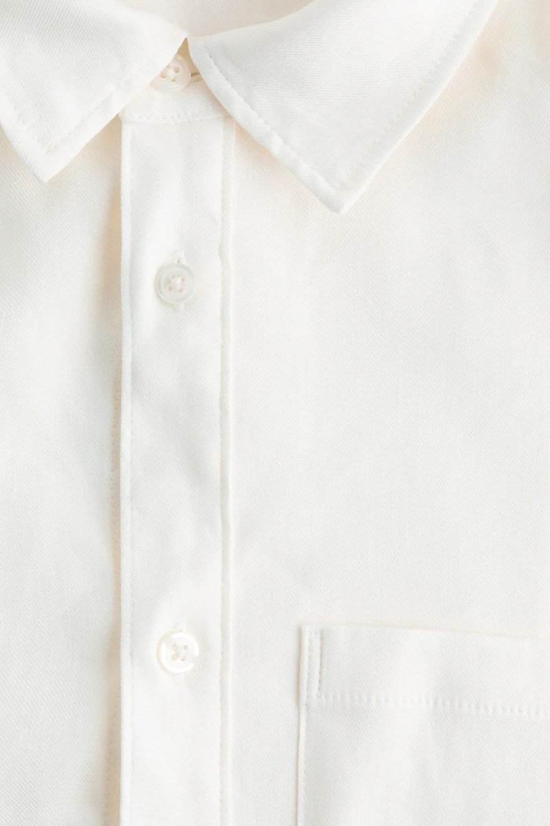 Easy Care Regular-Fit Linen-Blend Shirt