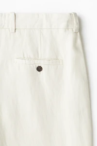Relaxed-Fit Linen-Blend Pants