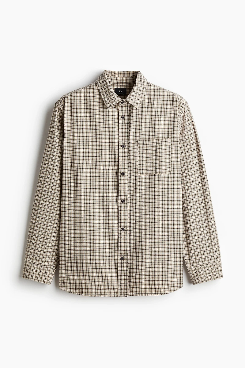 Chemise ample en flanelle