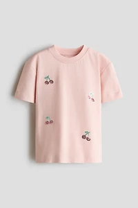 Appliquéd Cotton T-Shirt