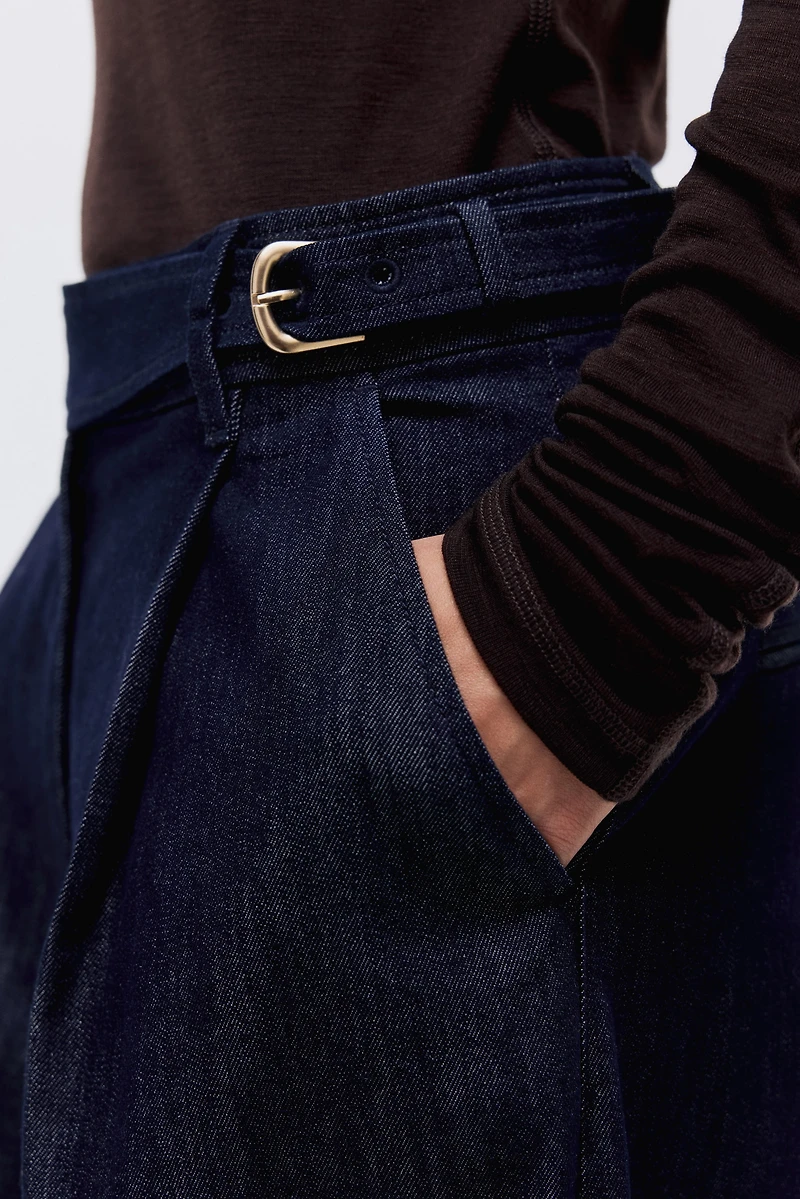 Jean ample taille haute