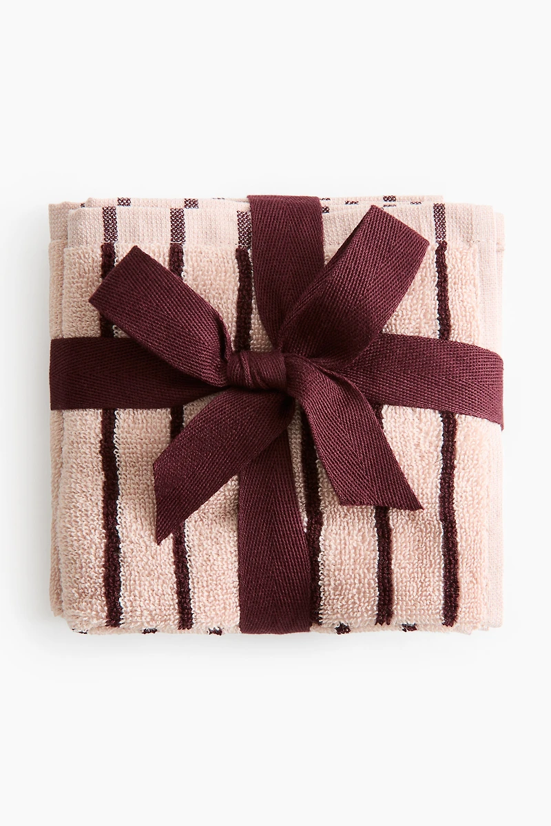 3-Pack Cotton Terry Washcloths