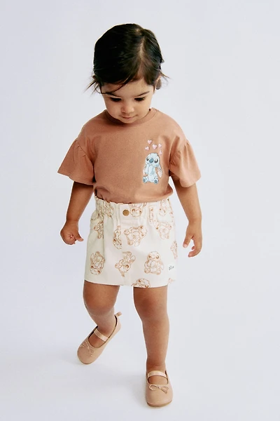 Printed Twill Skirt