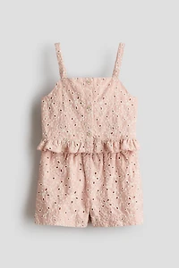 2-Piece Eyelet-Embroidered Set