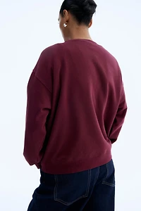 Sweatshirt with Text Motif