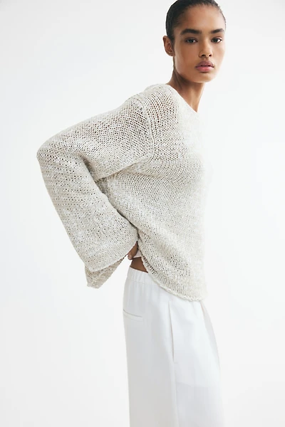 Chandail grande taille en tricot texturé