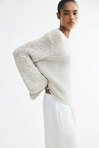 Chandail grande taille en tricot texturé