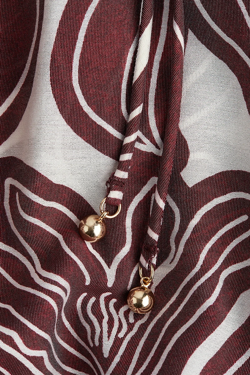 Oversized Tie-Belt Dress