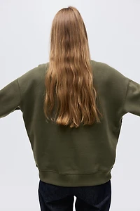 Sweatshirt with Text Motif