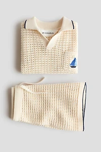 2-Piece Open-Knit Cotton Set