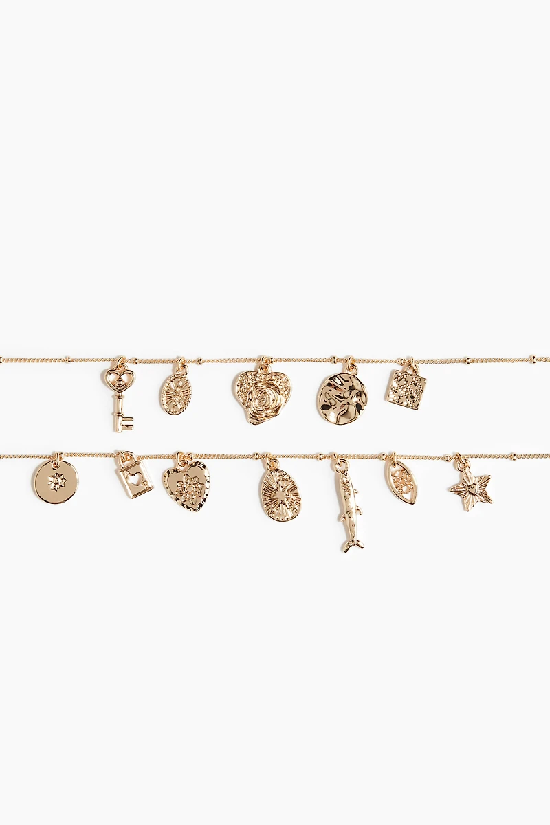 Double-Strand Pendant Necklace