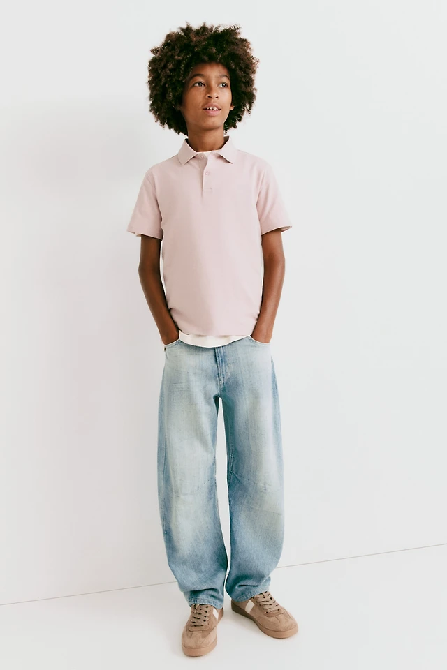 Loose-Fit Barrel Jeans