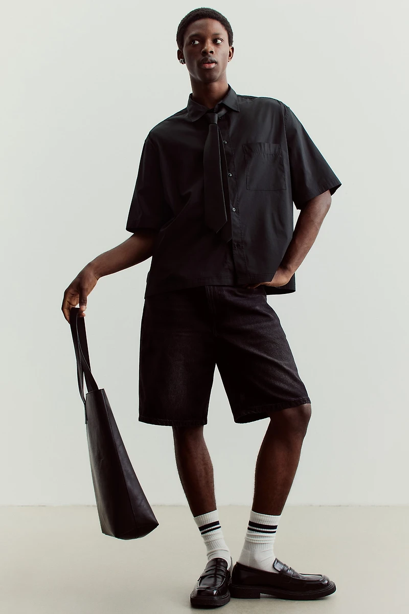 Oversized Short-Sleeved Shirt