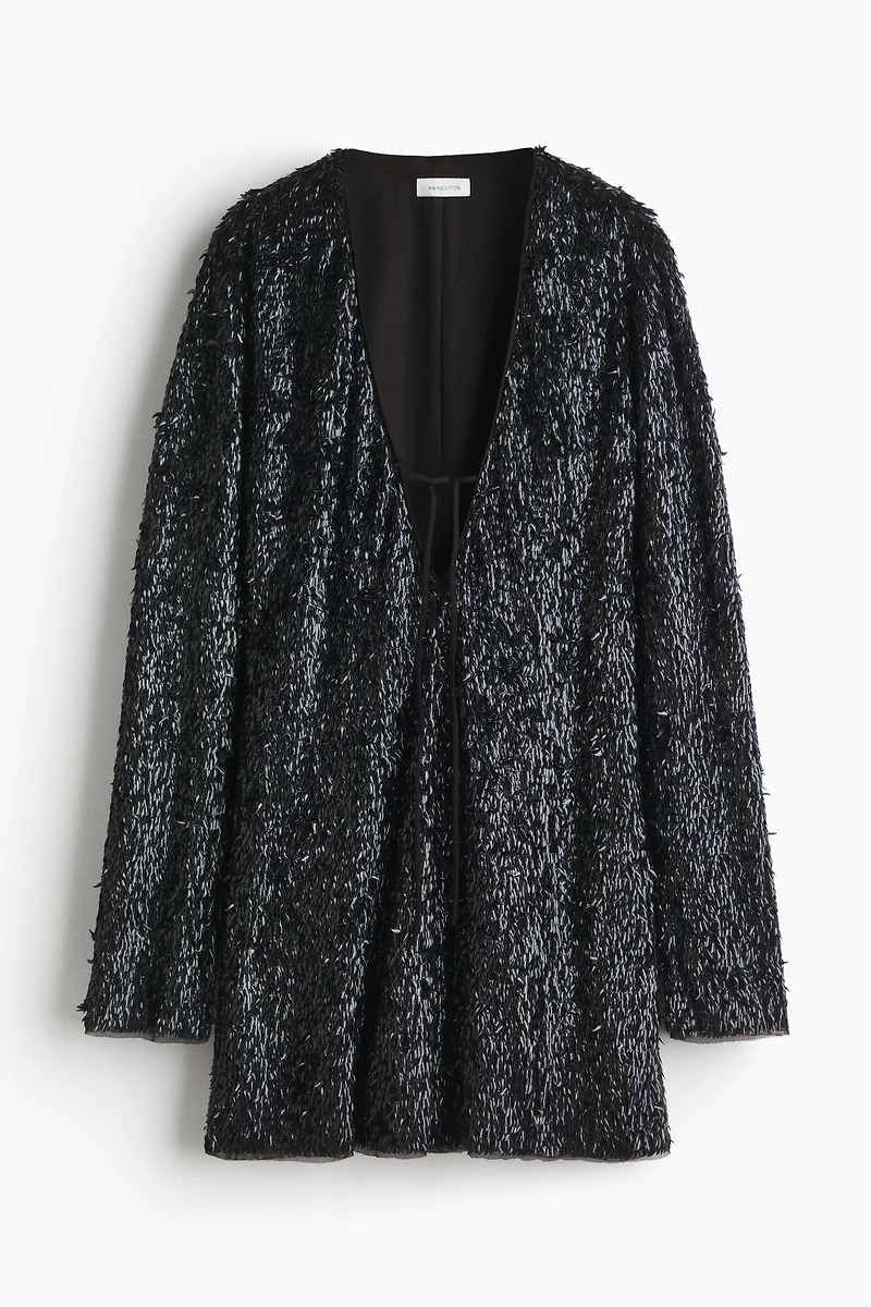 Embellished V-Neck Dress