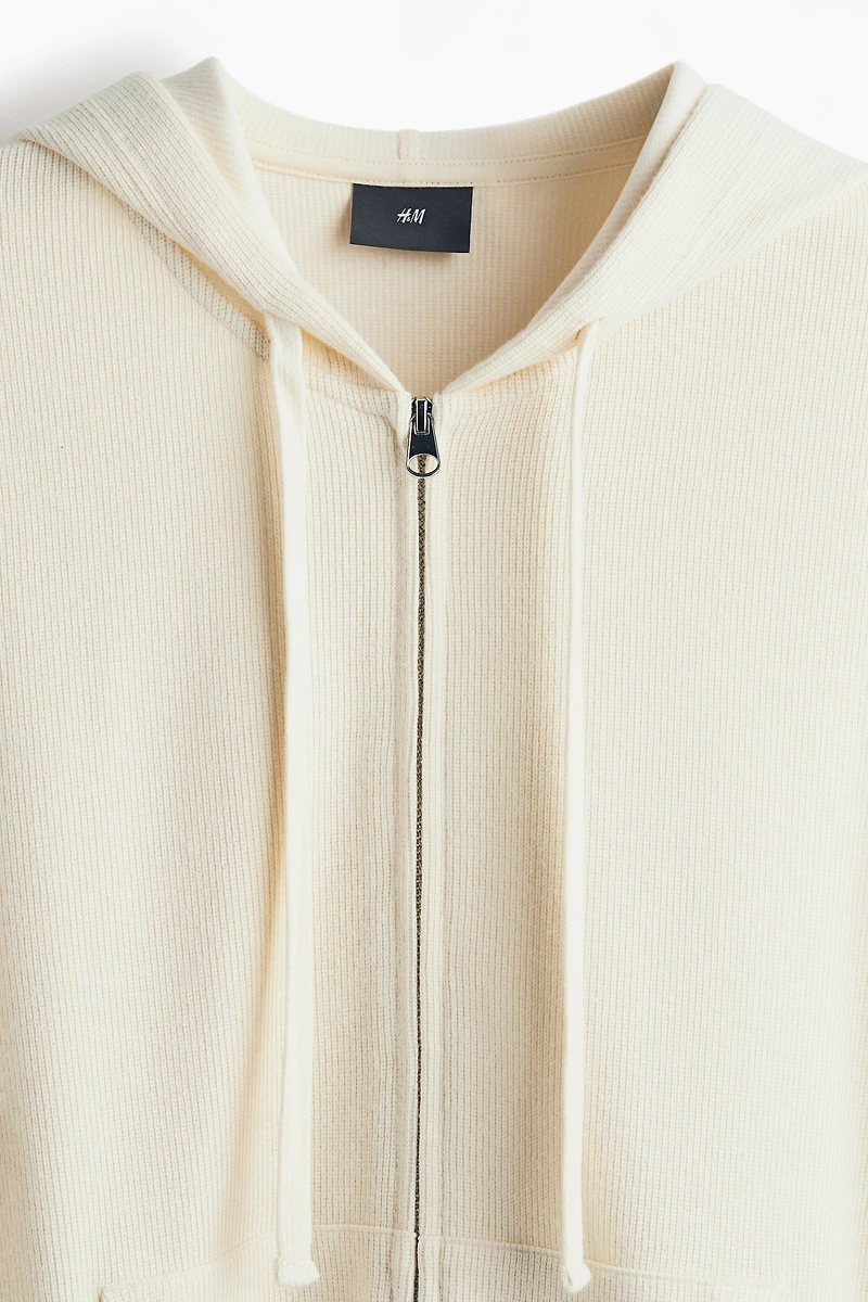 Loose-Fit Jersey Hooded Jacket