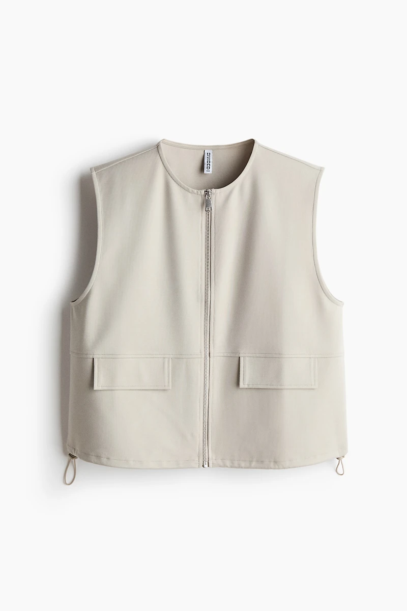 Jersey Top with Drawstrings